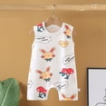 thumbnail image 2 of Baby Onesies Boy Infant Baby Boy Girl Easter Rabbit Jumpsuit Sleeveless Straps Romper Bib Pants One Piece Overalls Plaid Outfit, 2 of 4