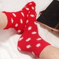 thumbnail image 4 of Super Soft Microfiber Comfy Cozy Fun Fluffy Furry Plush Warm Fuzzy Colorful Bed Lounge Striped Polka Dot Slipper Socks - 8E - 8 Pair Value Pack, 4 of 5