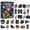 D002- B, variant on Christmas Advent Calendar 2026 24-Piece Acrylic Calendar, American Football Countdown Calendar for Boys Advent Calendar 2026, Christmas Tree Ornaments Set Boys Room Decor