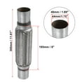 thumbnail image 3 of 1 Pcs 1.75"x8"x12" Car Exhaust Flex Pipe with Welding Extension Pipe Stainless Steel Silver Tone, 3 of 6