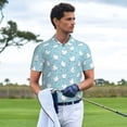 thumbnail image 4 of Daiia Funny Chicken Pattern Men’s Polo Shirts,Solid Deck Shirt,Classic Fit, Breathable Cotton Polo for Casual and Sport Wear-3X-Large, 4 of 7