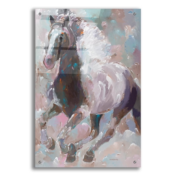 Epic Art 'Moonlight Runner' by Hooshang Khorasani, Acrylic Glass Wall Art, 24"x36"