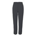 thumbnail image 2 of Women's Elastic High Waist Cropped Work Pants with Pockets, Professional Office Trousers with Hidden Zipper, Comfortable Suit Pants for Casual Wear, Business Attire, and Multiple Occasions Black L, 2 of 5