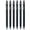 Black, variant on FriXion Synergy Clicker Retractable & Erasable Gel Ink Pens, 0.5mm Extra Fine Point, Navy Ink, 6-pack