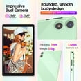 thumbnail image 5 of FITIFUN 10.1 inch Android 16 Tablets,8GB RAM 32GB ROM 1TB Expand,Five-Core,HD Display,Gemini AI-Green, 5 of 9