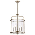 thumbnail image 5 of Nuvo Lighting Yorktown 4 Light Pendant Burnished Brass Finish Clear Glass - Burnished Brass, 5 of 15