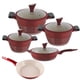 thumbnail image 1 of Batería de cocina Kochstelle Luxury Rojo Antiadherente Marmol 9 piezas  BT001900-Red Kochstelle Moderno, 1 of 10