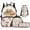 Cute Capybara, variant on Boys17 Inch School Backpack 4 in 1 American Flag Baseball Print Bookbag with Lunch Box, Water Bottle Holder and Pencil Case for Kids Aged 7-13 National Pride Theme