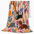 thumbnail image 2 of Playful Dog Portrait Garden, Playful Pet Portrait Pattern, Warm Flannel Blanket for Living Room and Bedroom with Detailed Artwork, Dog Lovers Just Because Gift, Pet Lover Home Decor, 2 of 9