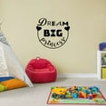 thumbnail image 2 of Dream Big Princess Baby Girl Babies Heart Quote Positive Life Inspiration Quotes Saying Wall Art Sticker Designs Vinyl Stickers For Home House Walls Rooms Windows Bedroom Decoration Size (40x40 inch), 2 of 3