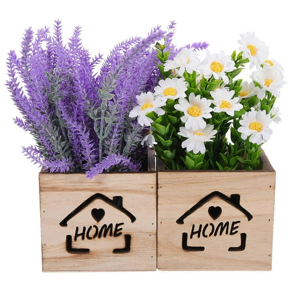 Floral Decorations 2Pcs Simulation Flower Decoration Tabletop Decoration Assorted Color Non-fading Hollow-out Design Ideal For Indoor Outdoor Decor