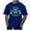 Blue, variant on Men's Graphic Tees Basketball Fans Shirt Short Sleeved Crewneck Casual T Shirt Tops