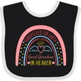 thumbnail image 3 of Inktastic Handpicked for Earth by My Great Grandma in Heaven Rainbow Boys or Girls Baby Bib, 3 of 4