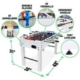 thumbnail image 5 of GoSports 48" Game Room Size Foosball Table - White Finish - Includes 4 Balls and 2 Cup Holders, 5 of 6
