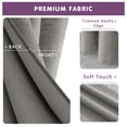 thumbnail image 3 of Subrtex Blackout Curtains 2 Panels Room Darkening Grommet Drapes, Light Grey, 52"x 84", 3 of 7