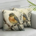 thumbnail image 2 of COMIO  Outdoor&nbsp;Birds are Singing&nbsp;On The Tree Accent Farmhouse Decorative Throw Pillow Covers Watercolor Lovely Birds Pillowcases Super Soft Pillow Case for Bed Set of 2, 2 of 6