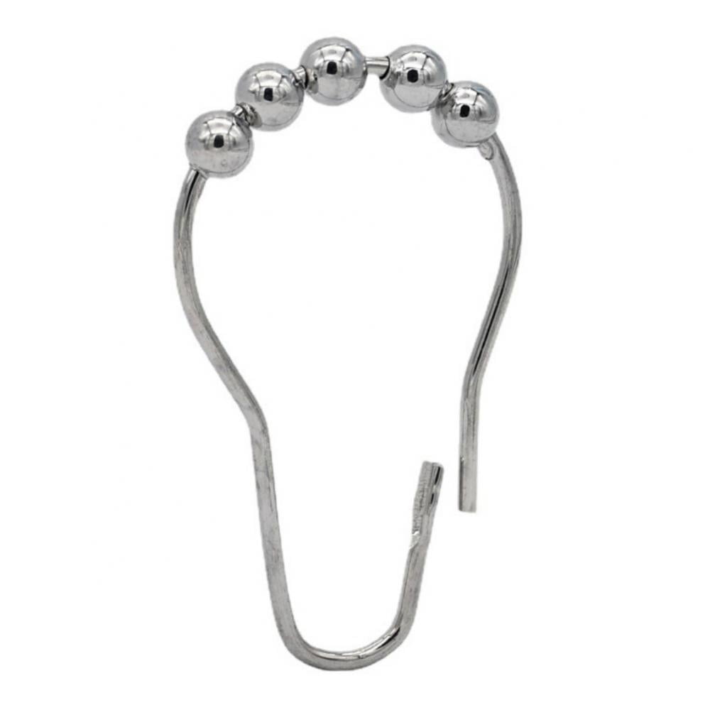 Shower Curtain Hook Ring,Stainless Steel Curtain Hook,Sliding Five Bead
