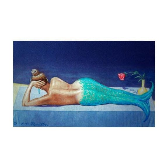 Betsy Drake  Mermaid Door Mat - 30 x 50 in.