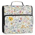 thumbnail image 5 of FORMRS Zipper Binder with Shoulder Strap 2-inch Ring 500 Sheet Capacity File Bag, Watercolor Wildflowers, 5 of 5
