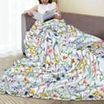 thumbnail image 6 of Fuzoiu Beautiful wild flower forest Print Ultra-Soft Micro Fleece Blanket,All Seasons Flannel Throw, Lightweight Blanket for Bed, Sofa, Couch, Movie Night, Camping, and Travel-60"x50", 6 of 7