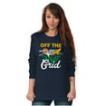 thumbnail image 4 of Off Grid Camping Relax Unwind Nature Long Sleeve TShirt Men Women Brisco Brands S, 4 of 6