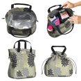 thumbnail image 2 of Boho Bohemia Pioneer Flower Art Drawstring Lunch Bag Women - Drawstring Lunch Bag Insulated for Work Office - Stain-Resistant Large Lunchbags for Women with Multi-Pockets, 2 of 6
