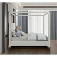thumbnail image 5 of Pemberley Row Linen Textured Cream Queen Bed Rectangular Canopy 56" Unassembled, 5 of 8