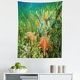 thumbnail image 1 of Starfish Tapestry, Underwater Marine Life with Colorful Sponges and Starfish Surrounded by Seagrass, Fabric Wall Hanging Decor for Bedroom Living Room Dorm, 5 Sizes, Multicolor, by Ambesonne, 1 of 1