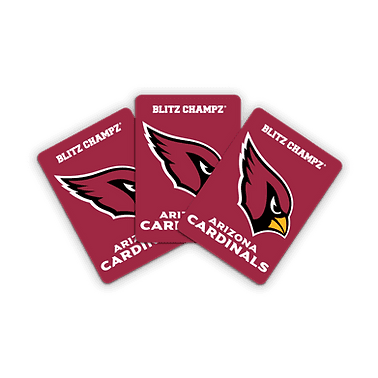Blitz Champz Arizona Cardinals Card Game, Family Game for Adults & Kids, Easy-To-Learn Party Game