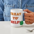 thumbnail image 4 of CafePress - Treat Yo' Self 15 Oz Ceramic Mug - 15 oz Ceramic Large White Novelty Mug, 4 of 6