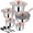 copper, variant on Walchoice 13-Piece Stainless Steel Cookware Set, Kitchen Pots and Pans Set with Glass Lid for Cooking, Induction & Dishwasher Safe, Silver