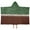 Green and Brown, variant on Green and Brown Football Stitch Pattern Hooded Bath Towel，50"x30" for Ages 3 To 12 Kids, Quick Dry Lightweight Soft Microfiber Hood Beach Towel Cover Up for Kids