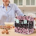 thumbnail image 6 of ZIATUBLES Kitchen Mixer Dust Cover Washable Appliance Cover with Front Storage Pockets Washable Kitchen Decor Accessories Compatible with 4.5-5 Quart, Butterfly Peach Blossom, 6 of 7
