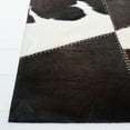 thumbnail image 4 of SAFAVIEH Studio Leather Yasim Geometric Area Rug, Dark Brown/Ivory, 3' x 5', 4 of 6