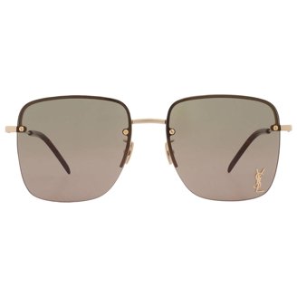 Saint Laurent SL332 006 Sunglasses Havana Rectangle Frame, Brown Lenses Saint Laurent SL332 006 Havana/Brown 48-24-145 Sunglasses  main image 4