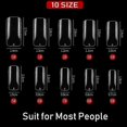 thumbnail image 4 of 500 Pieces Clear Acrylic Fake Nails, Artificial Pointed Nail Tips Professional Clear Nail Tips, 4 of 5
