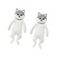 thumbnail image 4 of 2x lindos ganchos de animales Monte de pared Ganchos de refrigerador multipropósito Autoatiempo para la oficina de cocina Decoración de la pared del Fornido, 4 of 8