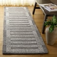 thumbnail image 2 of SAFAVIEH Pine Qendro Geometric Runner Rug, Grey/Ivory, 2'3" x 8', 2 of 6