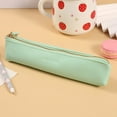 thumbnail image 4 of Clearance Under $0.9! 1 Pack Mini PU Leather Pencil Case, Solid Color Candy Storage Bag, Compact Stationery Organizer Pouch, 4 of 9