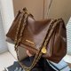 thumbnail image 2 of Bolso de mano retro popular y moderno de gran capacidad para debajo del brazo para mujer, nuevo otoño e invierno 2024, cadena simple, un solo hombro di, 2 of 5