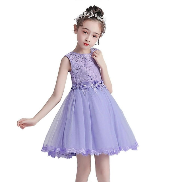 Robe de Princesse pour Fille - Petite Robe Mignonne et Exquise, Robe de Fête en Tulle