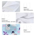 thumbnail image 4 of Haosy 2 Pack Kitchen Wash Cloths with Hanging Loops Absorbent Absorbent Quick Drying Hand Towels, Snowman Dot Cherry Leaf, 4 of 7