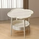 thumbnail image 1 of Mesa auxiliar perfecl de 2 niveles organizador simple mesita de noche mesa de centro para apartamento sofá oficina cama espacio pequeño, 1 of 7