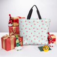 thumbnail image 6 of Fuzoiu Strawberry Print Durable Tote Bag,Shoulder Bag with Zipper Closure,Casual Tote's Handbag,for Daily Use, Shopping, School, Work, 6 of 7