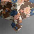 thumbnail image 5 of Pioneer Flower Floral Print Pattern Square Tablecloth, Waterproof Wipeable Spillproof Washable Table Cover for Home Kitchen Party Decor, 52"x52", 5 of 6