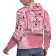 thumbnail image 6 of Uemuo Glittering Pink Bathtub Pattern Men's Hoodie - Casual Pullover Hoodie with Kangaroo Pocket, Stylish Hooded Sweatshirt for Everyday Wear-Large, 6 of 7