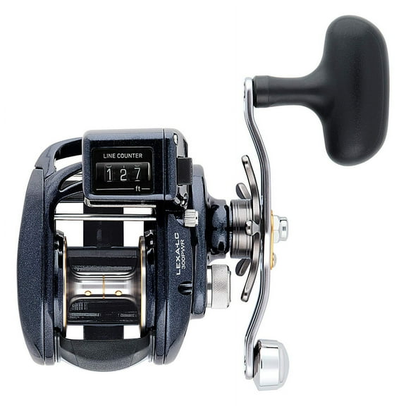 Daiwa LEXA-LC100H-LN Lexa Linecounter Baitcast Reel, 6.3:1 GR