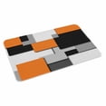thumbnail image 2 of Orange Grey Black Geometric Door Mat&nbsp;Indoor Outdoor Entrance, Non Slip Rug for Kitchen Bathroom Entryway Rug, Modern Abstract Art Washable Doormat Floor Mat for Office Home Decor 20x31.5 Inch, 2 of 8