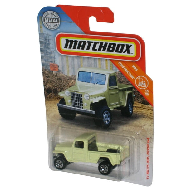 Matchbox MBX Construction (2019) '51 Willys Jeep Pickup 4x4 Toy