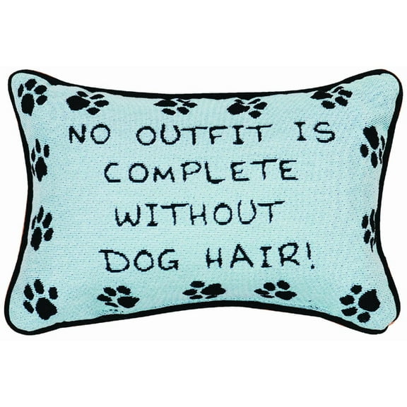 Manual 12.5 x 8.5-Inch Decorative Throw Pillow, Without Dog Hair